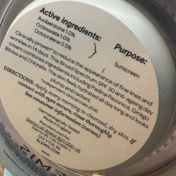 Elemis pro collagen marine cream spf 30 broad spectrum spf 30 anti wrinkle cream - Picture 2 of 8